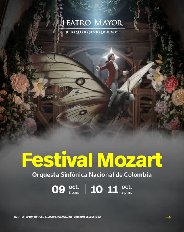 Festival Mozart junto a la @sinfonicadecolombia y el @coronacionaldecolombia