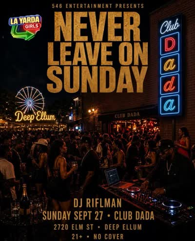 Never Leave On Sunday