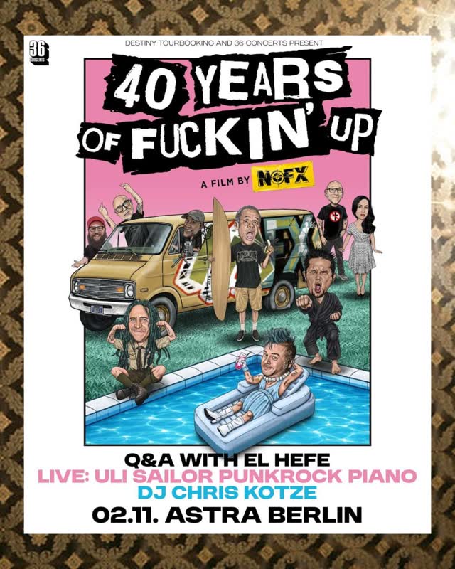 40 Years of Fuckin' Up - Q&A with El Hefe, Live: Uli Sailor Punkrock Piano, DJ Chris Kotze