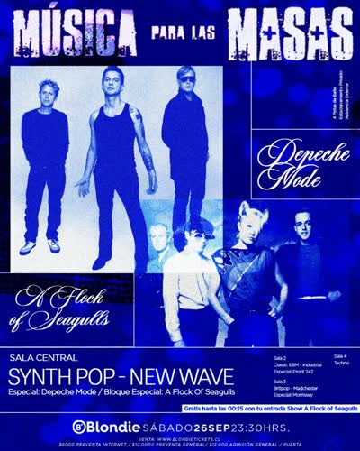 MÚSICA PARA LAS MASAS - SYNTH POP - NEW WAVE