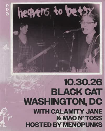 Friday, October 30 @calamityjane90s + @mac.n.toss Join @heavenstobetsy1991 at Black Cat Hosted by @menopunks
