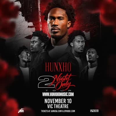 JUST ANNOUNCED: @hunxho live at The Vic Theatre on November 10th