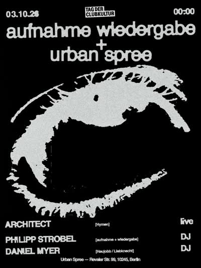 AUFNAHME + WIEDERGABE × URBAN SPREE