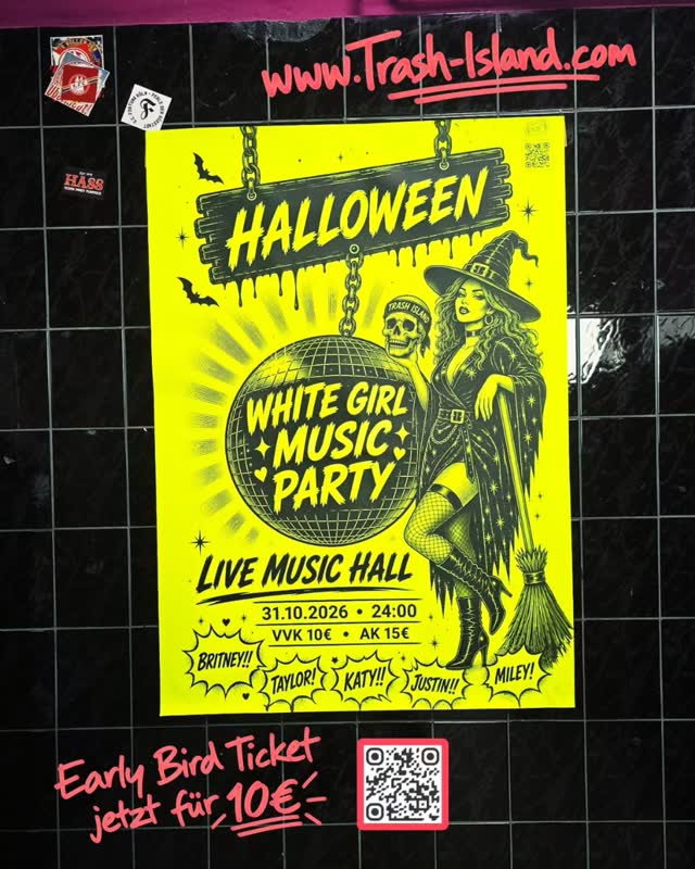 HALLOWEEN – WHITE GIRL MUSIC PARTY /w @trash_island_party