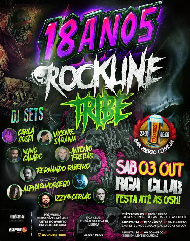 18 ANOS ROCKLINE TRIBE
