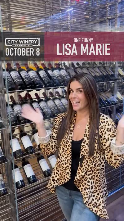 Don't miss a hilarious night with One Funny Lisa Marie live at City Winery Nashville on October 8th! You'll laugh, connect, and leave feeling like you've spent the evening with one of your funniest friends. Tickets are available at the link in bio!