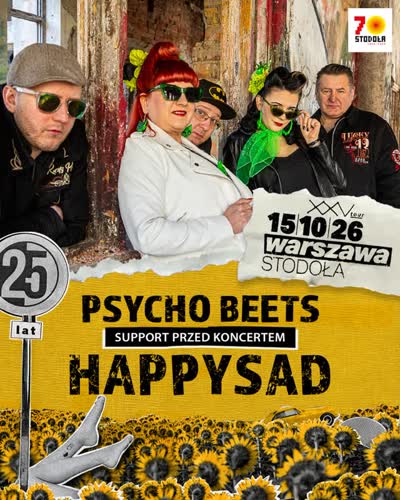 PSYCHO BEETS XXV tour HAPPYSAD support przed koncertem