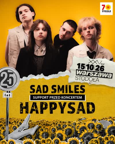 happysadpl - „XXV TOUR” support by @sad.smiles.band