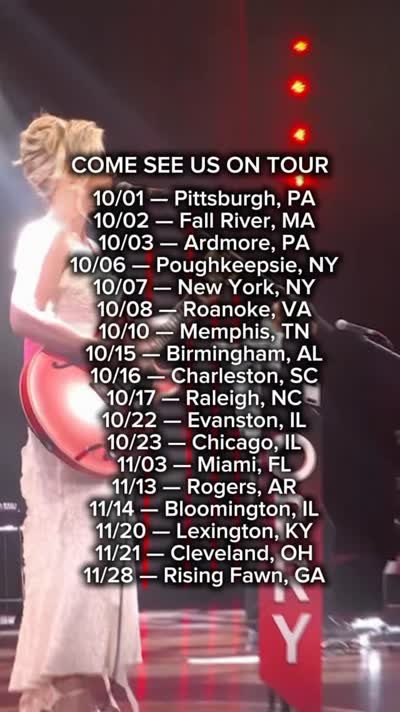 COME SEE US ON TOUR