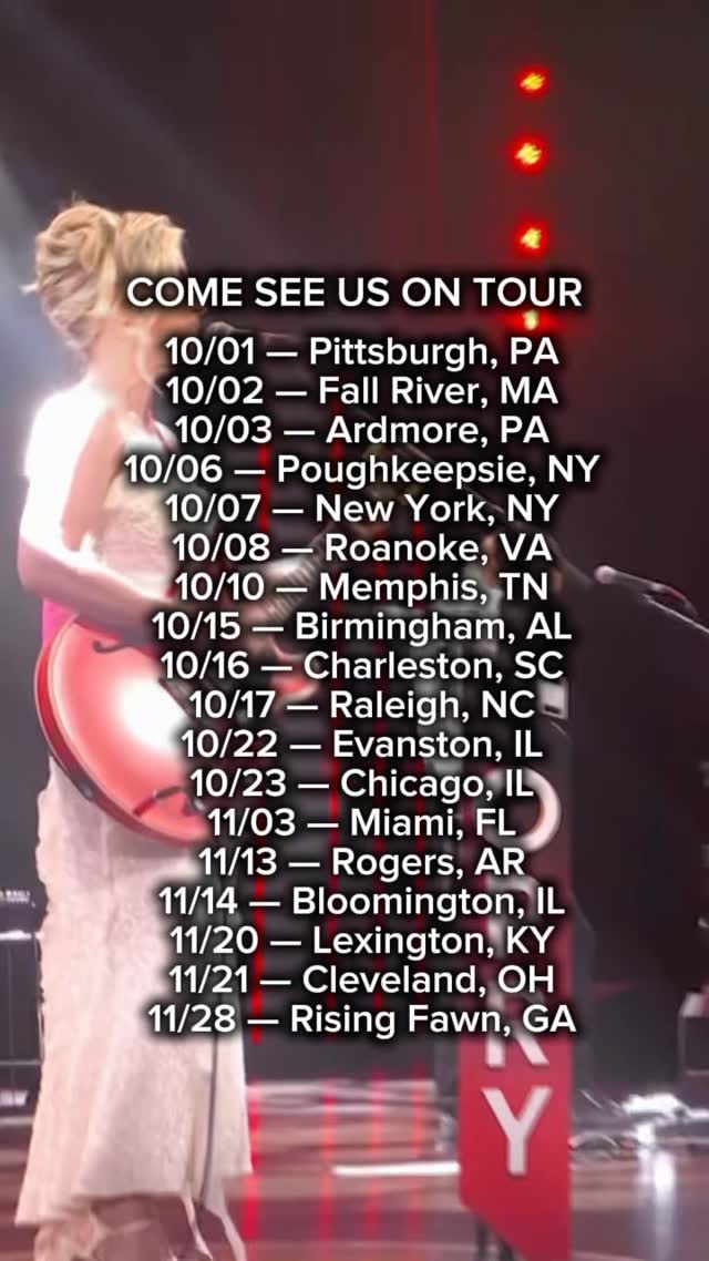 COME SEE US ON TOUR