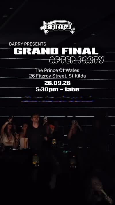 BARRY PRESENTS GRAND FINAL AFTER PARTY
