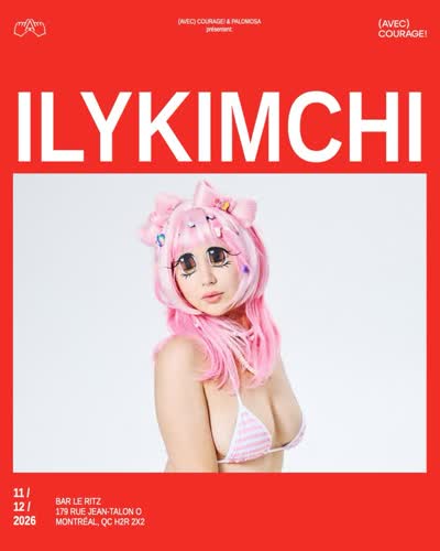 Annonce: @ilykimchi au @barleritzpdb ce 12 novembre! (En collaboration avec @palomosafest )