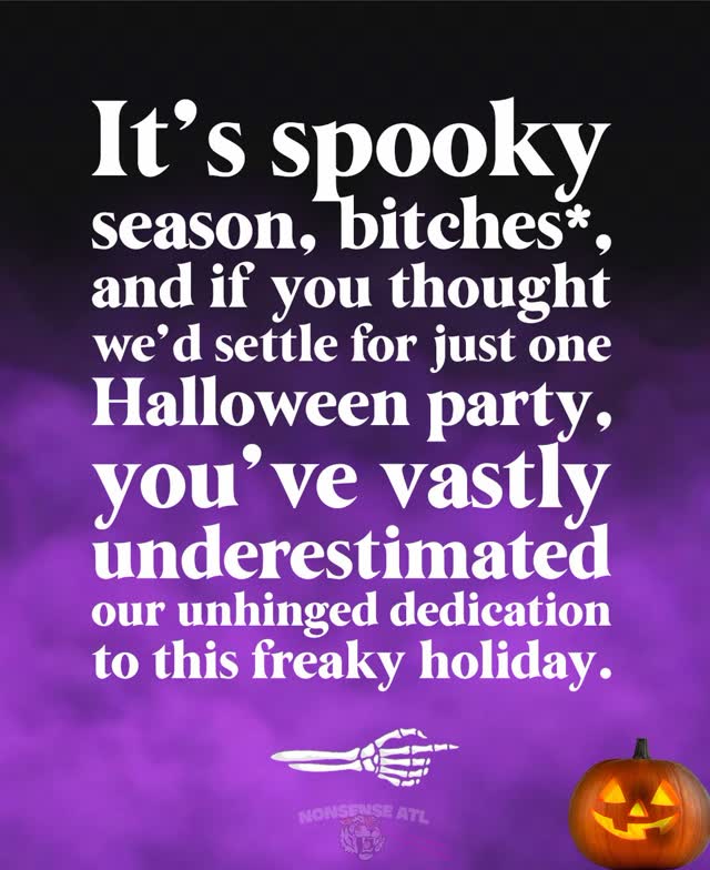 Halloween Events at Nonsense ATL