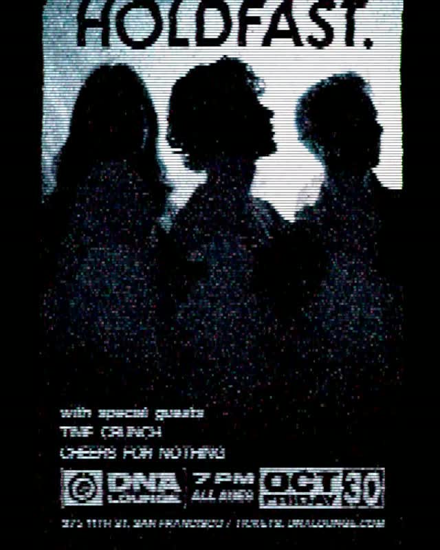 Just announced: Fri Oct 30, 7pm: HOLDFAST