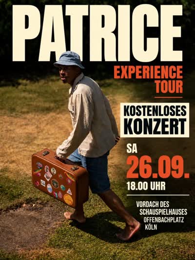 Kleine Konzertempfehlung: Reggae Musiker Patrice Experience Tour
