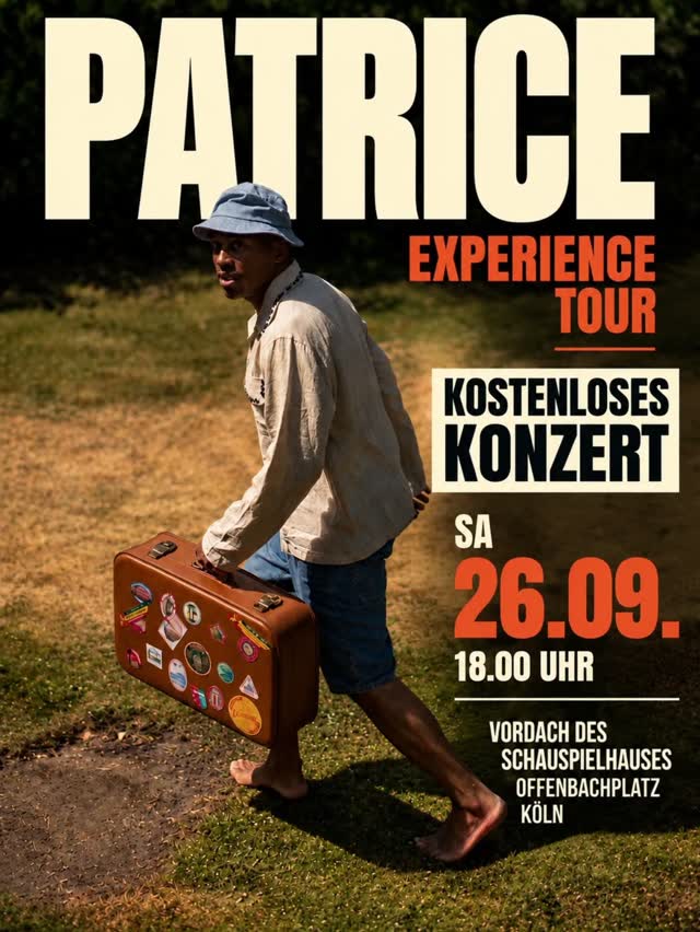 Kleine Konzertempfehlung: Reggae Musiker Patrice Experience Tour