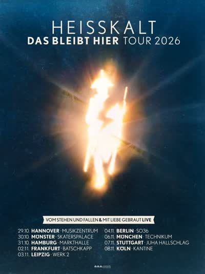 Heisskalt Album & EP Live Performance with Support by Palebloom