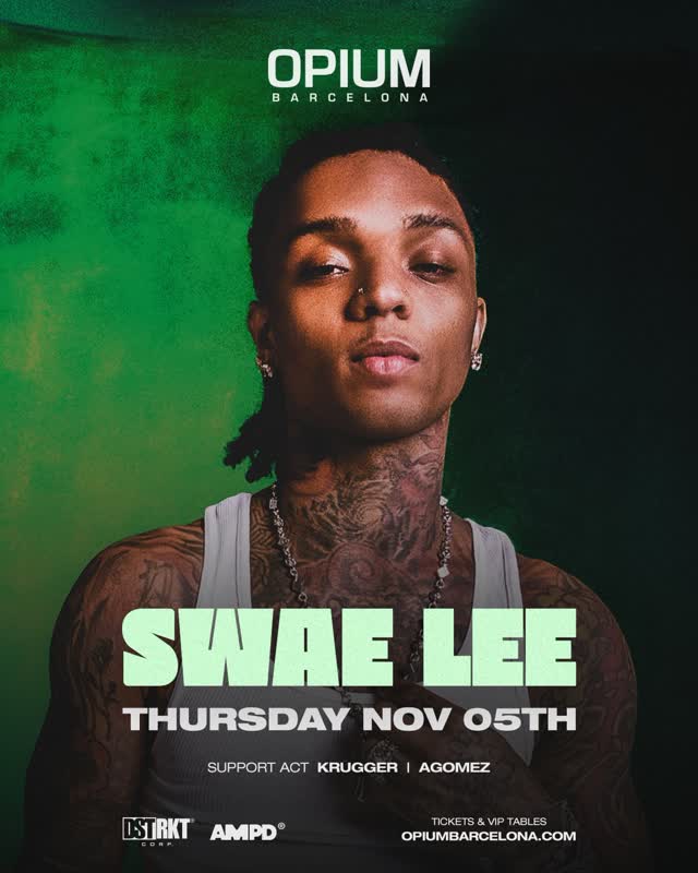 @swaelee is back🔥 One of the most recognisable voices in contemporary hip-hop and R&B, Swae Lee returns to Opium on November 5 for another night in the city.