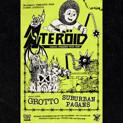 Chainmail Commandos STERÖID (Sydney, Australia) with Grotto, Suburban Pegans