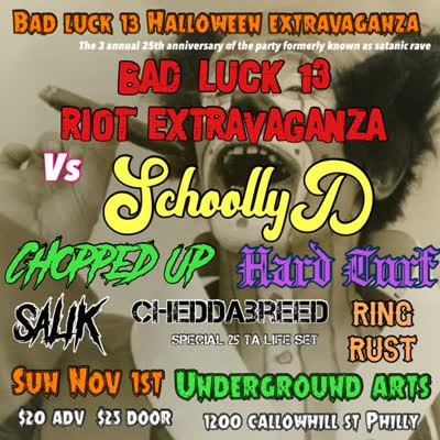 Bad Luck 13 Halloween Extravaganza