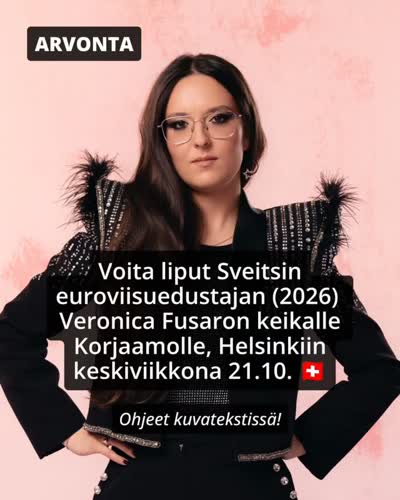 VOITA 2 LIPPUA VERONICA FUSARON KEIKALLE HELSINKIIN!