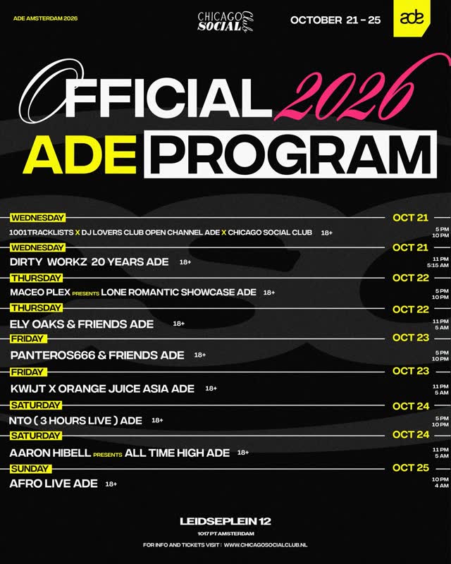 Official ADE Program 2026