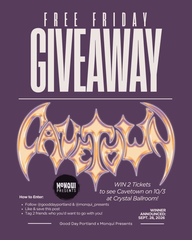 FREE FRIDAY GIVEAWAY - Cavetown at Crystal Ballroom