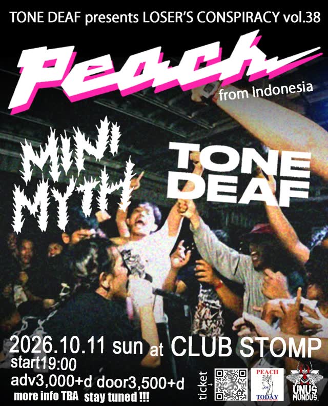 TONE DEAF presents LOSER'S CONSPIRACY vol.38