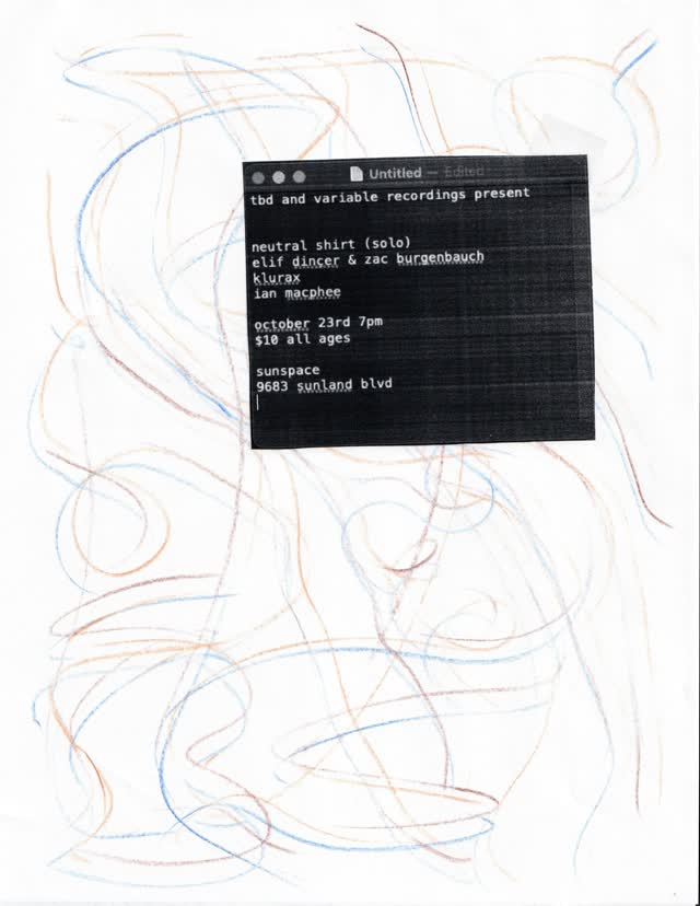 Fun mixed bill full of songs, ambient and improvised sounds with @variablerecordings