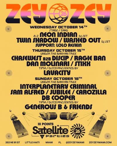 @iiipoints Satellite Parties at ZeyZey