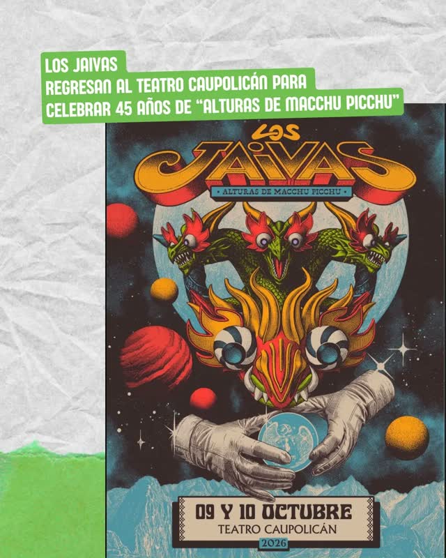 Los Jaivas Regresan al Teatro Caupolicán para Celebrar 45 Años de 'Alturas de Macchu Picchu'
