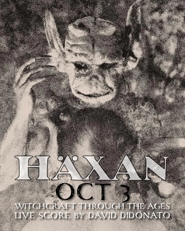 Häxan with live gothic metal score by Austin's David DiDonato and narration by Kelli Bland