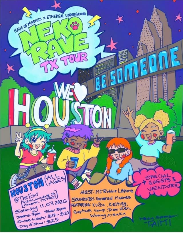 NEKO RAVE TEXAS TOUR