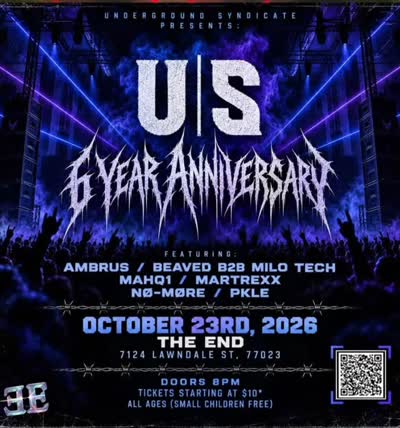 UNDERGROUND SYNDICATE RETURNS TO THE INDOOR STAGE FOR THEIR 6 YEAR ANNIVERSARY!