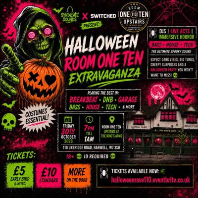 HALLOWEEN ROOM ONE TEN EXTRAVAGANZA