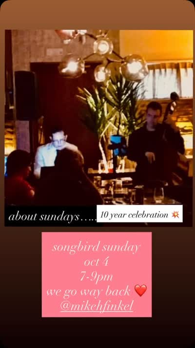 Songbird Sunday 10 year anniversary celebration