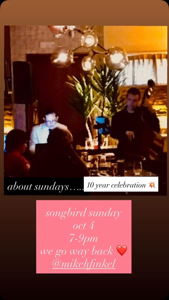 Songbird Sunday 10 year anniversary celebration