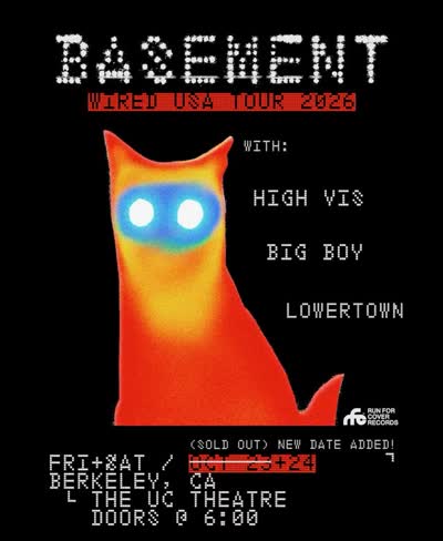 BASEMENT / HIGH VIS / BIG BOY / LOWERTOWN @ THE UC THEATRE Berkeley, CA