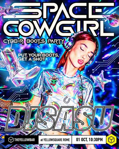 SPACE COWGIRL - Cyber Boots Party!