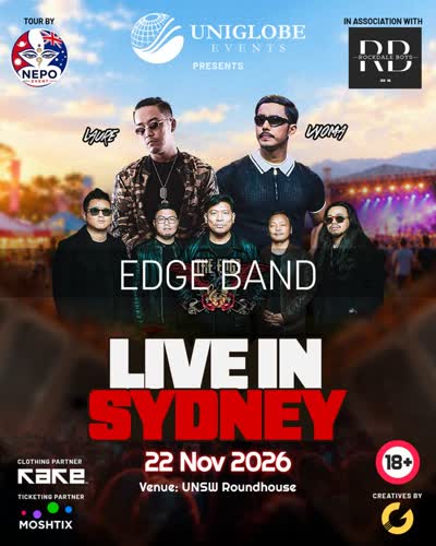 Nepali rap and rock concert featuring @theedgenepalofficial, @vyoma.vyoma, and @the.laure