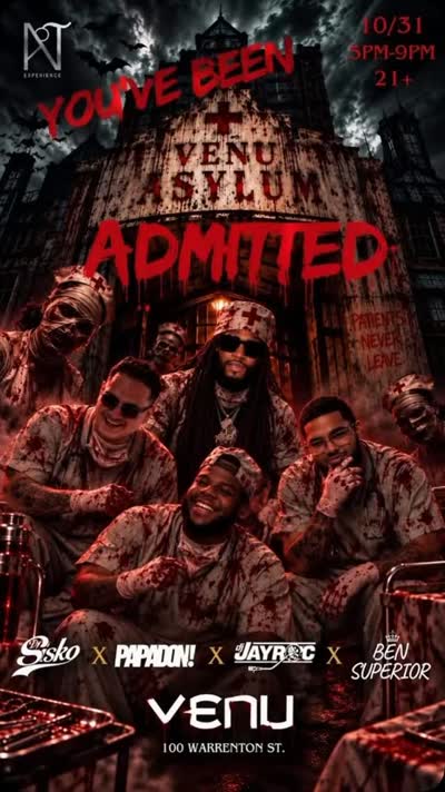 YOU’VE BEEN ADMITTED 🩸🏥 Boston, the asylum is open.