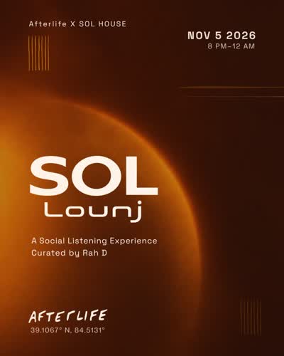 SOL Lounj arrives November 5 @afterlife_cincy