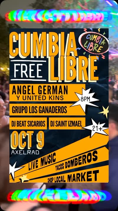 Cumbia Libre returns OCTOBER 9!