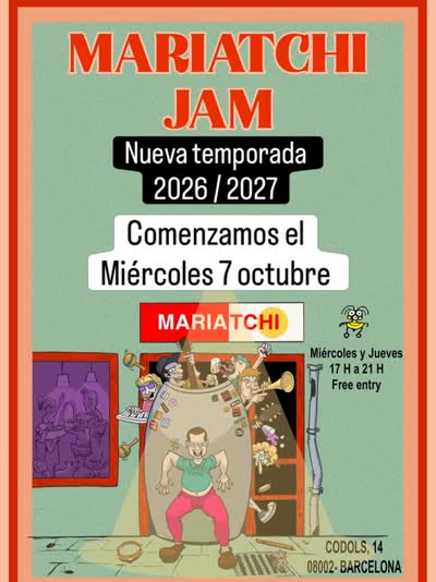 Mariatchi Jam, nueva temporada 2026 / 2027. Comenzamos el 7 de octubre.