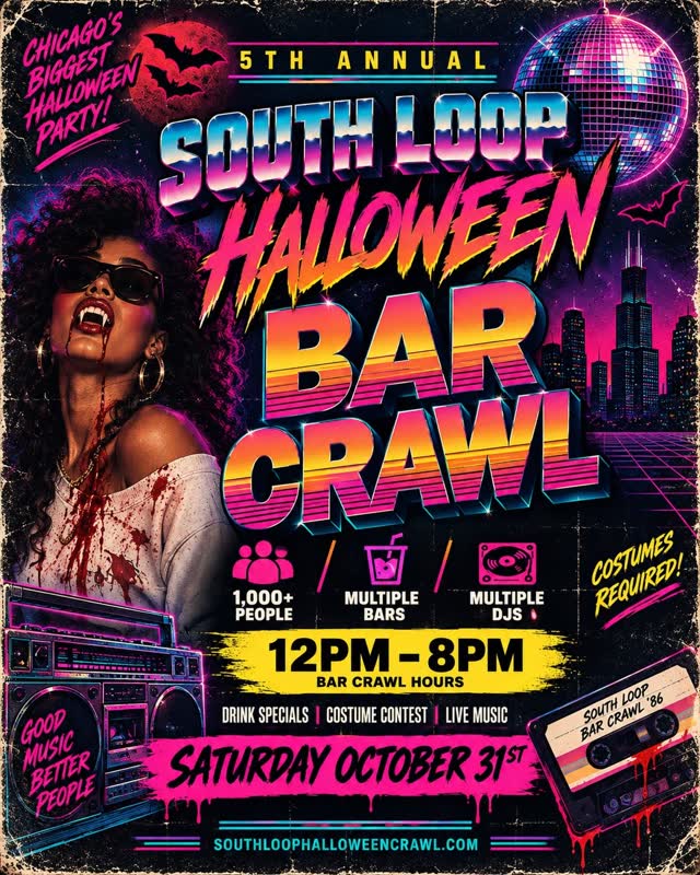 5th Annual South Loop Halloween Bar Crawl