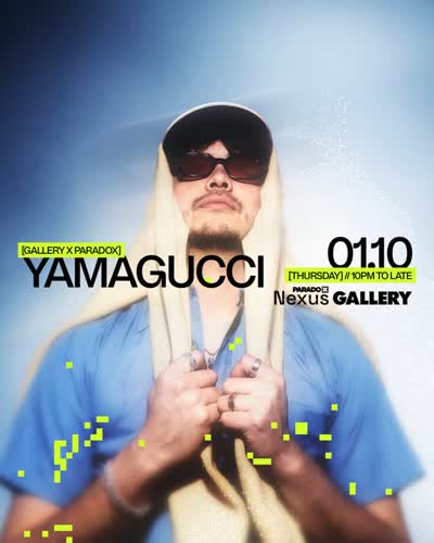 @yamagucci_music headlines at Gallery next Thursday, 1 October.