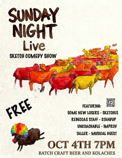 Standup - Rebecca Saff, Improv - Uncoachable, Musical Guest - Taller