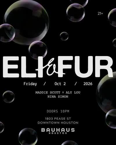 Announcing the full lineup for @eliandfur on Friday, October 2 MADDIE SCOTT x ALY LOU NINA SIMON #baufam