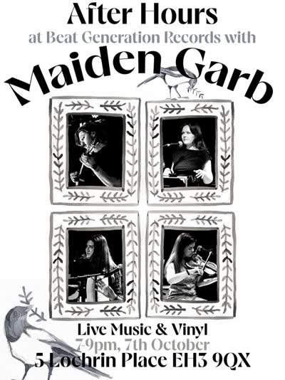 After Hours at Beat Generation Records with Maiden Garb