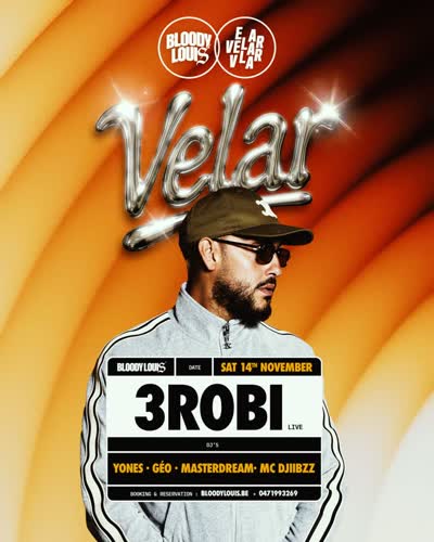 samedi 14 novembre c’est @3robimayne pour la première fois au @bloodylouisgram